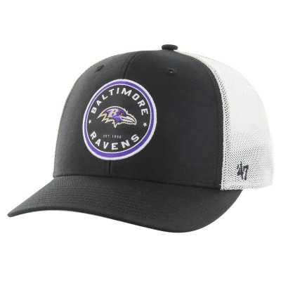 Бейсболка Baltimore Ravens 47 Black Disclose Trophy Stretch Fit