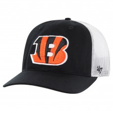 Бейсболка Cincinnati Bengals 47 Black/White Team Unstructured Trucker
