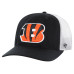 Бейсболка Cincinnati Bengals 47 Black/White Team Unstructured Trucker Бейсболка Cincinnati Bengals 47 Black/White Team Unstructured Trucker