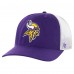 Бейсболка Minnesota Vikings 47 Purple/White Team Unstructured Trucker