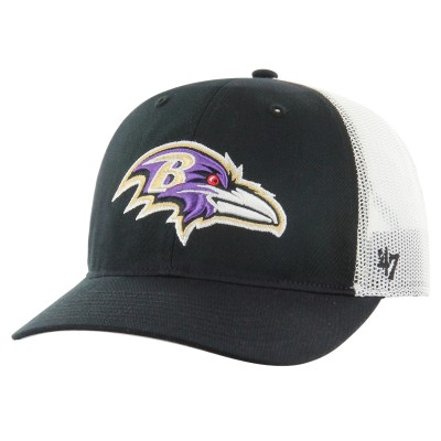 Бейсболка Baltimore Ravens 47 Black/White Team Unstructured Trucker