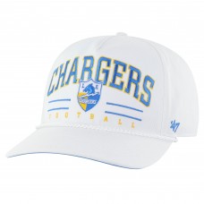 Бейсболка Los Angeles Chargers 47 White Roscoe Hitch Rope Бейсболка Los Angeles Chargers 47 White Roscoe Hitch Rope