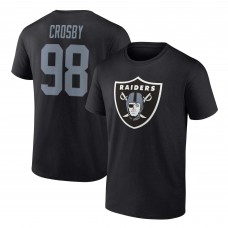 Футболка Maxx Crosby Las Vegas Raiders Player Icon Name & Number - Black