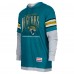 Jacksonville Jaguars New Era Teal Twofer Long Sleeve Hooded T-Shirt