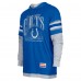 Indianapolis Colts New Era Royal Twofer Long Sleeve Hooded T-Shirt