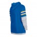 Los Angeles Chargers New Era Royal Twofer Long Sleeve Hooded T-Shirt