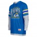 Los Angeles Rams New Era Twofer Long Sleeve Hooded T-Shirt - Royal