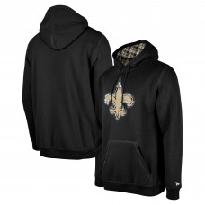 Толстовка New Orleans Saints New Era Black 3rd Down Plaid