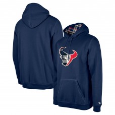 Толстовка Houston Texans New Era Navy 3rd Down Plaid