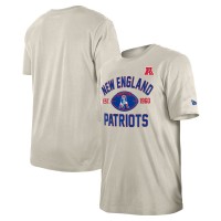 New England Patriots New Era Tan 3rd Down Retro Logo T-Shirt