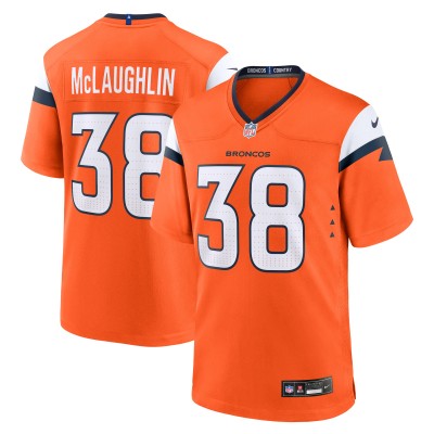 Игровая джерси Denver Broncos Jaleel McLaughlin Nike Orange Team Game