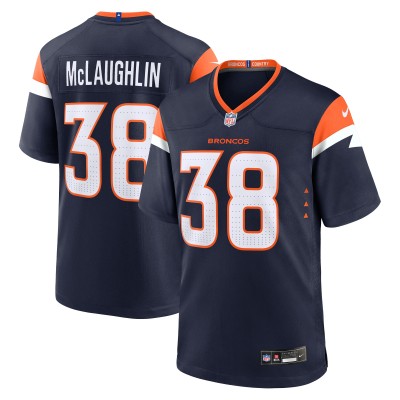 Игровая джерси Denver Broncos Jaleel McLaughlin Nike Navy Alternate Game