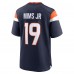 Игровая джерси Denver Broncos Marvin Mims Jr Nike Navy Alternate Game