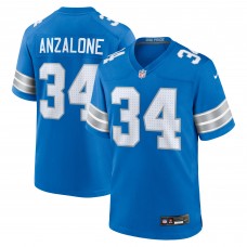 Игровая джерси Alex Anzalone Detroit Lions Nike Game - Blue