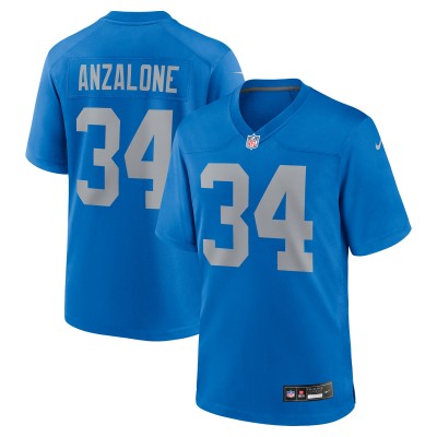 Alex Anzalone Detroit Lions Nike Alternate Game Jersey - Blue