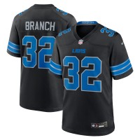 Игровая джерси Detroit Lions Brian Branch Nike Black Alternate Game