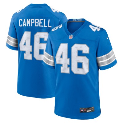 Игровая джерси Jack Campbell Detroit Lions Nike Game - Blue