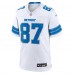 Sam LaPorta Detroit Lions Nike White Game Jersey - White