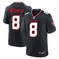 Игровая джерси Houston Texans John Metchie III Nike Navy Team Game
