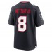 Игровая джерси Houston Texans John Metchie III Nike Navy Team Game