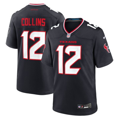 Игровая джерси Nico Collins Houston Texans Nike Game - Navy