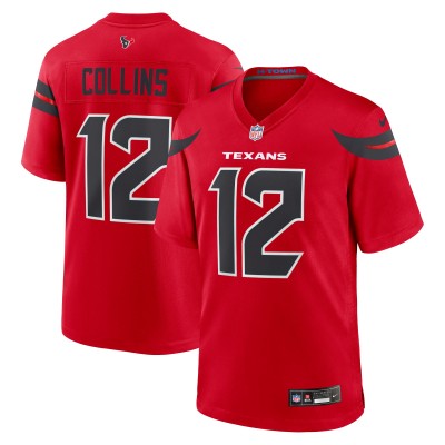 Игровая джерси Houston Texans Nico Collins Nike Red Alternate Game