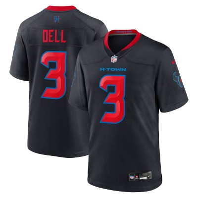 Игровая джерси Houston Texans Tank Dell Nike Navy 2nd Alternate Game