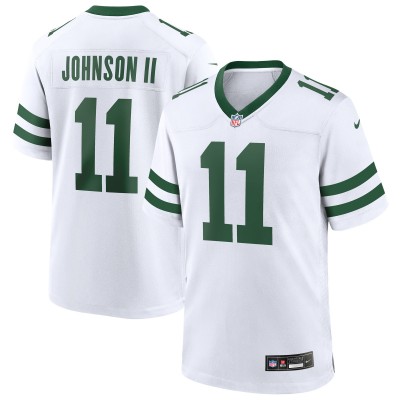New York Jets Jermaine Johnson II Nike Legacy White Game Jersey