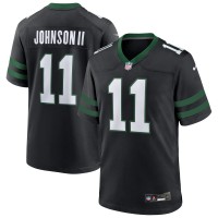 New York Jets Jermaine Johnson II Nike Legacy Black Alternate Game Jersey
