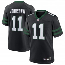 New York Jets Jermaine Johnson II Nike Legacy Black Alternate Game Jersey New York Jets Jermaine Johnson II Nike Legacy Black Alternate Game Jersey