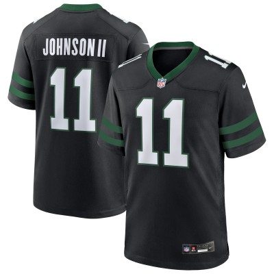 New York Jets Jermaine Johnson II Nike Legacy Black Alternate Game Jersey