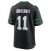 New York Jets Jermaine Johnson II Nike Legacy Black Alternate Game Jersey