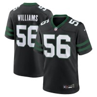 New York Jets Quincy Williams Nike Legacy Black Alternate Game Jersey