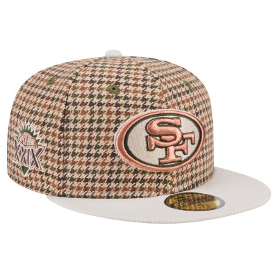 Бейсболка San Francisco 49ers New Era Houndstooth 59FIFTY - Tan