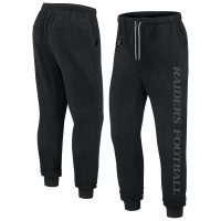 Unisex Las Vegas Raiders Fanatics Black Elements Phenom Fleece Jogger Pants