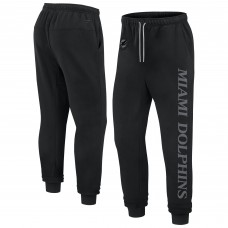 Unisex Miami Dolphins Fanatics Black Elements Phenom Fleece Jogger Pants