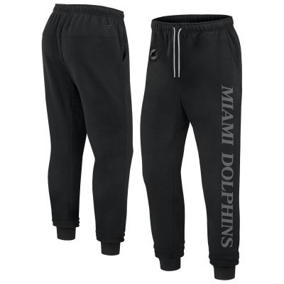 Unisex Miami Dolphins Fanatics Black Elements Phenom Fleece Jogger Pants