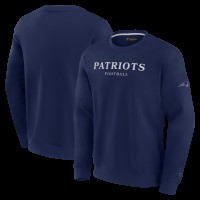 Unisex New England Patriots Fanatics Navy Elements Unlimited Fleece Pullover Sweatshirt