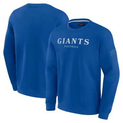 Unisex New York Giants Fanatics Royal Elements Unlimited Fleece Pullover Sweatshirt