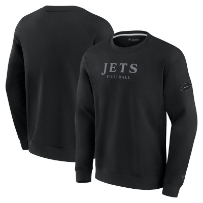 Unisex New York Jets Fanatics Black Elements Unlimited Fleece Pullover Sweatshirt
