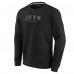 Unisex New York Jets Fanatics Black Elements Unlimited Fleece Pullover Sweatshirt