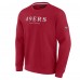 Unisex San Francisco 49ers Fanatics Scarlet Elements Unlimited Fleece Pullover Sweatshirt