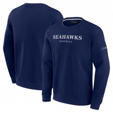 Unisex Seattle Seahawks Fanatics College Navy Elements Unlimited Fleece Pullover Sweatshirt