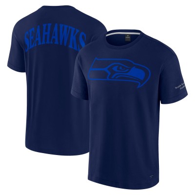Unisex Seattle Seahawks Fanatics College Navy Elements Iconic T-Shirt