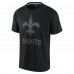 Футболка Unisex New Orleans Saints Fanatics Black Elements Iconic