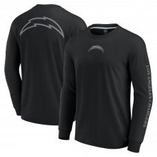 Unisex Los Angeles Chargers Fanatics Black Elements Strive Long Sleeve T-Shirt