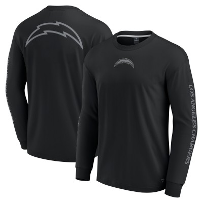 Unisex Los Angeles Chargers Fanatics Black Elements Strive Long Sleeve T-Shirt