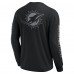 Футболка с длинным рукавом Unisex Miami Dolphins Fanatics Black Elements Strive