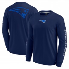 Unisex New England Patriots Fanatics Navy Elements Strive Long Sleeve T-Shirt
