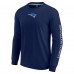 Unisex New England Patriots Fanatics Navy Elements Strive Long Sleeve T-Shirt